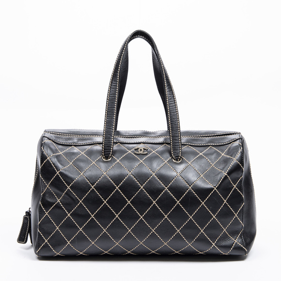 Chanel Handbags - Chanel Rare Vintage Large Surpique Bowler
